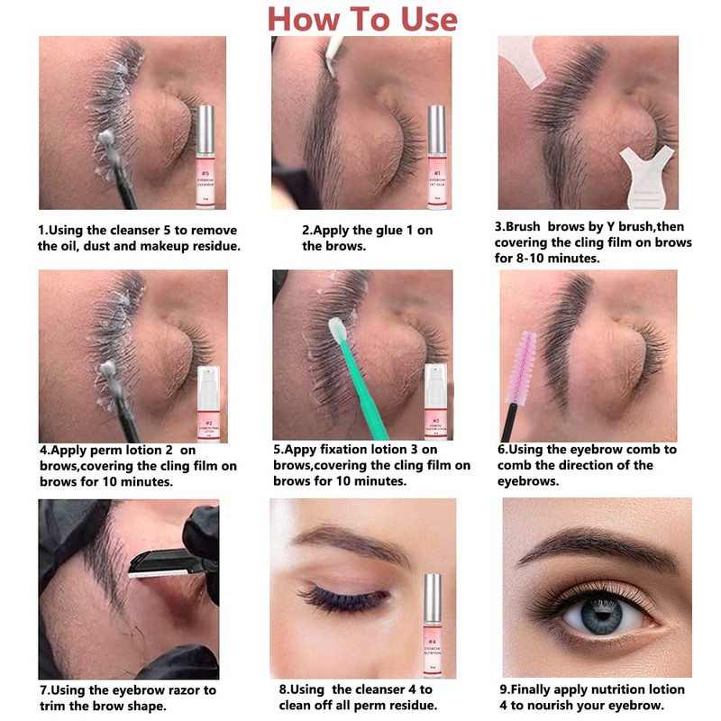 Eyebrow Lifting Set, DIY Brow Lifting Set for Eyebrows on