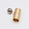 Ball & Tube Mystery (Brass) Magic Tricks Steel Ball Sink