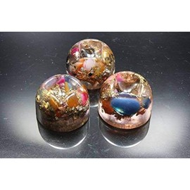 Orpanit® Orgonite Pocket Flatterer "Sphere" I 100% Real Orgonite I Protection Against EMF, 5G, Haarp, Radio Radiation I Real Orgone Energy for More Harmony I Health I Healing Stones