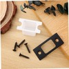 IWOWHERO Black Gusset Screw Flush Bolt Black Repair Kit Locks