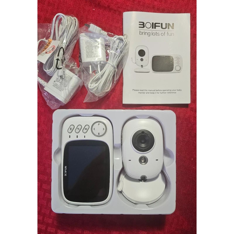 BOIFUN 3.2" Full Color Baby Monitor LCD Video Baby Camera: