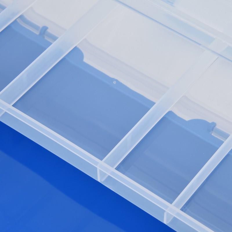 Plastic Storage Box Portable 3 Layer Folding Handheld Tool Organizer
