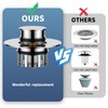 SIIU Universal 2 in 1 Bathtub Drain Stopper Bathtub Drain