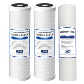 Compatible Replacement Pre-Filter Set For ROES-50, ROES-PH75, ROES-PHUV75, ROES-UV75-SS and ROES-UV75 Essence Series Reverse Osmosis Water Filter System Stage 1-3