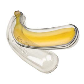Iconique Banana Holder, Reusable Banana Container with Snap Lid, BPA-Free Banana Box, Dishwasher Safe, Prevents Pressure Points and Oxidation for Freshness (One Size)
