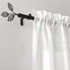 RYB HOME Black Curtain Rod 1 inch Diameter, Rustic Farmhouse