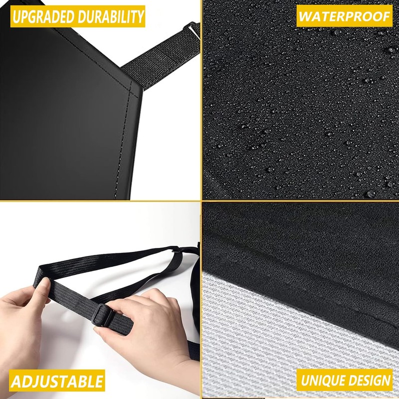 BURNTOP 2 Pack Waterproof Rubber Adjustable Apron 40" Aprons for