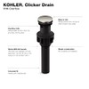 Kohler RH1274364-BN Clicker Drain with Overflow in Vibrant Brushed Nickel,