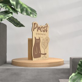 Lustige Geburtstagskarte Holzkarte - Aperol Birthday Geburtstagskarte mit Umschlag | Happy Birthday Karte, Aperol Sprit, Katze Holy Aperoli, Geburtstagskarte Aperol Spritz, Geschenk Beste Freundin