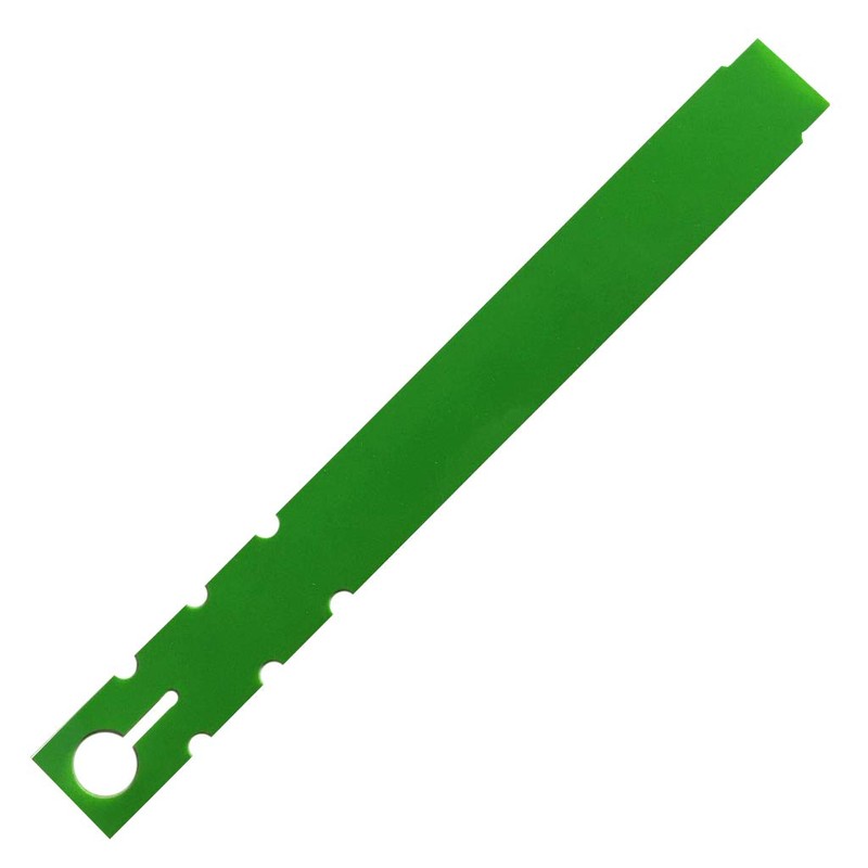 TAGKRAFTERS 9" x 1" Green - 1,000 Pcs - Plastic