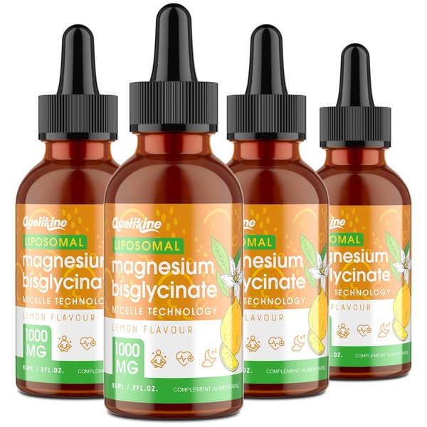 Magnesium Bisglycinate Drops 1000mg - 140mg Elemental Magnesium Per Serving