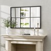 Dewfig Rectangle Wall Mirror, Window Mirror Wall Mounted, 24"x36"in Window
