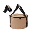 Camping Storage Bag Bucket Shape Large Capacity Waterproof Canvas Portable