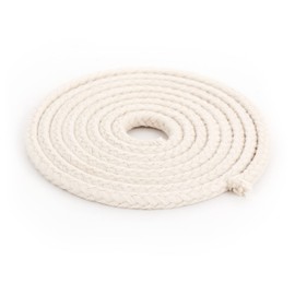 NKlaus 1 Metre Round Wick 100% Pure Cotton 6.0 mm Wide for Oil Lamp, Petroleum Lamp
