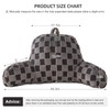 Aimuan Reading Pillow Checkered Bed Rest Wedge Backrest Checkerboard Pillow