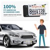 License Plate Frames Black, 2 Pack License Plate Frame, Universal