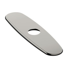 Derengge RP-1105-PN 8 Inch Faucet Deck Plate Kitchen Escutcheon Hole Cover, Polished Nickel Finished