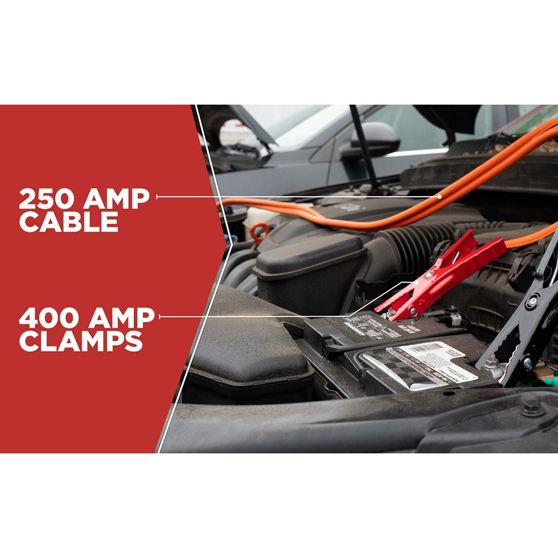 Road Power 16-ft 6 Gauge Booster Cable with Night Bright