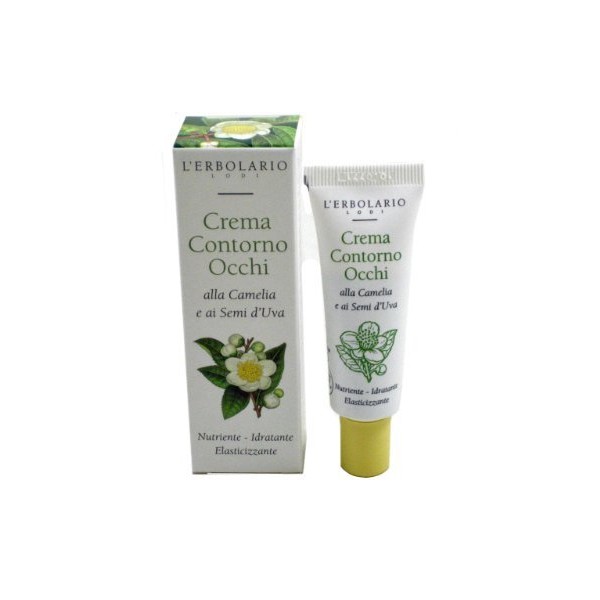 Eye Countour Cream with Camelia and Grape Seeds by LErbolario for Unisex - 0.5 oz Cream