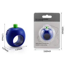 URBEST Fingertip Pet Training Clicker with,Pet Training Clicker for Dog Cats Puppy Birds Horses