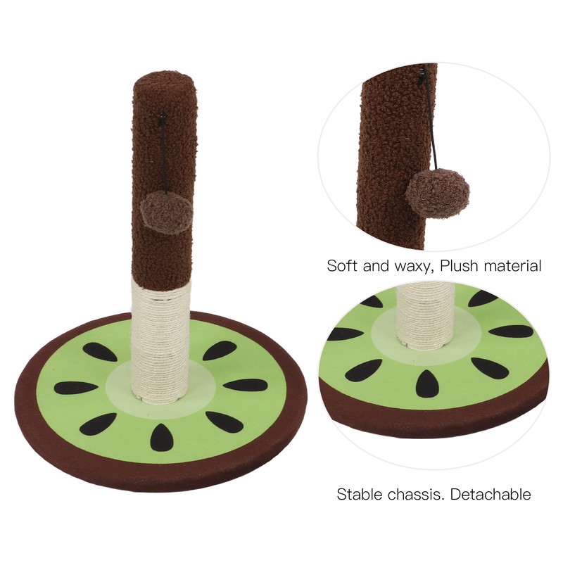 Cat Scratching Post Kiwi Sisal Vertical Cat Scratcher with Hanging