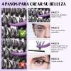 Kit De Extensiones De Pestañas 40d+50d Diy B&q Bq Lash