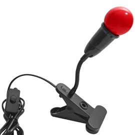 Darkroom Safe Light, Red LED Desk Lamp with Clip, 360 Degree Adjustable,Suitable for Processing B&W Film and B&W Print Paper (1W)