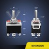 Gebildet 2pcs 6Pin/3 Position ON/Off/ON Heavy Duty Rocker Toggle Switch