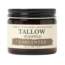 Simply Natural Apothecary Beef Tallow for Skin Care Face Hands - Natural Moisturizer - Whipped - Organi...