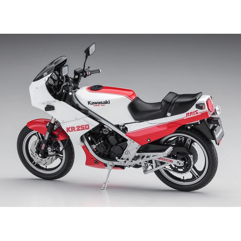Hasegawa 21745 1/12 Kawasaki KR250 (KR250A) White/Red Color Plastic Model