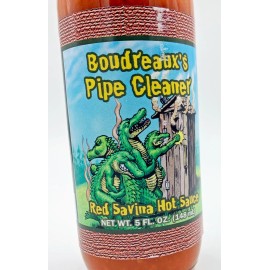 Alligator King Boudreaux's Pipe Cleaner Hot Sauce with FREE Alligator Claw Key Chain Gator