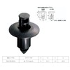 0900-005-00010 Push Rivets (Φ6/Yamaha Type A/Set of 6) Universal Black