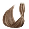 SURNEL Tape-In Extensions with Double-Sided Dandruff-Free, Colour 4 Medium Brown