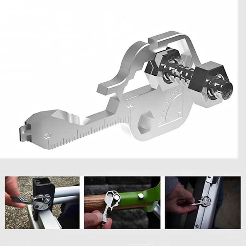 One Them Durable 24-in-1 Multi Tool Key Multifunction Key Shaped