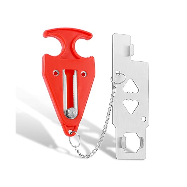 Portable Door Lock Home Security Door Locker Travel Lockdown Locks