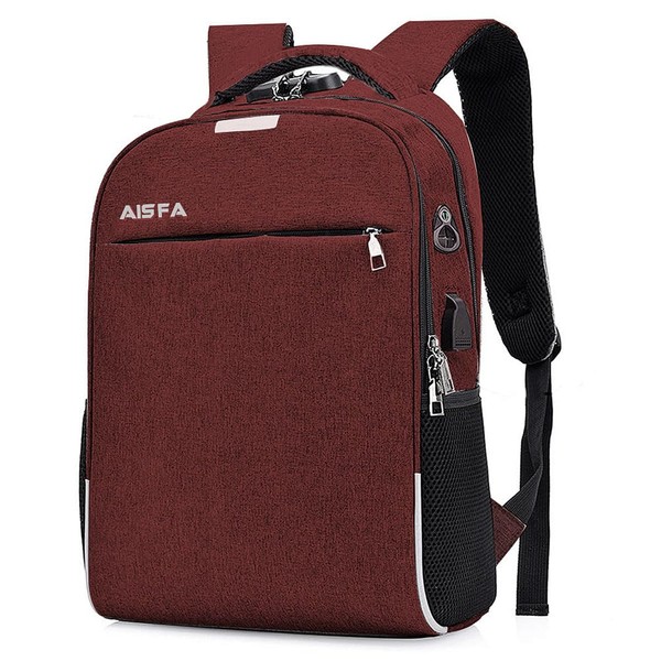 AISFA Men's Backpack, PC Backpack, Business Backpack, Large Capacity, Laptop