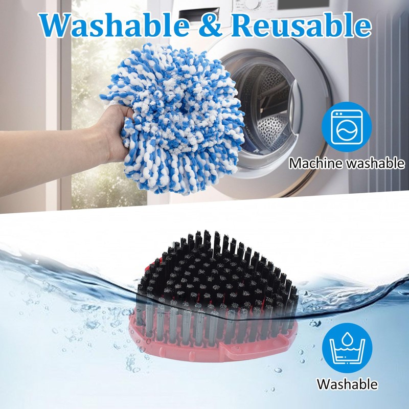 Mop Heads Replacements for O-Cedar RinseClean 2-Tank Spin Mop, Mop
