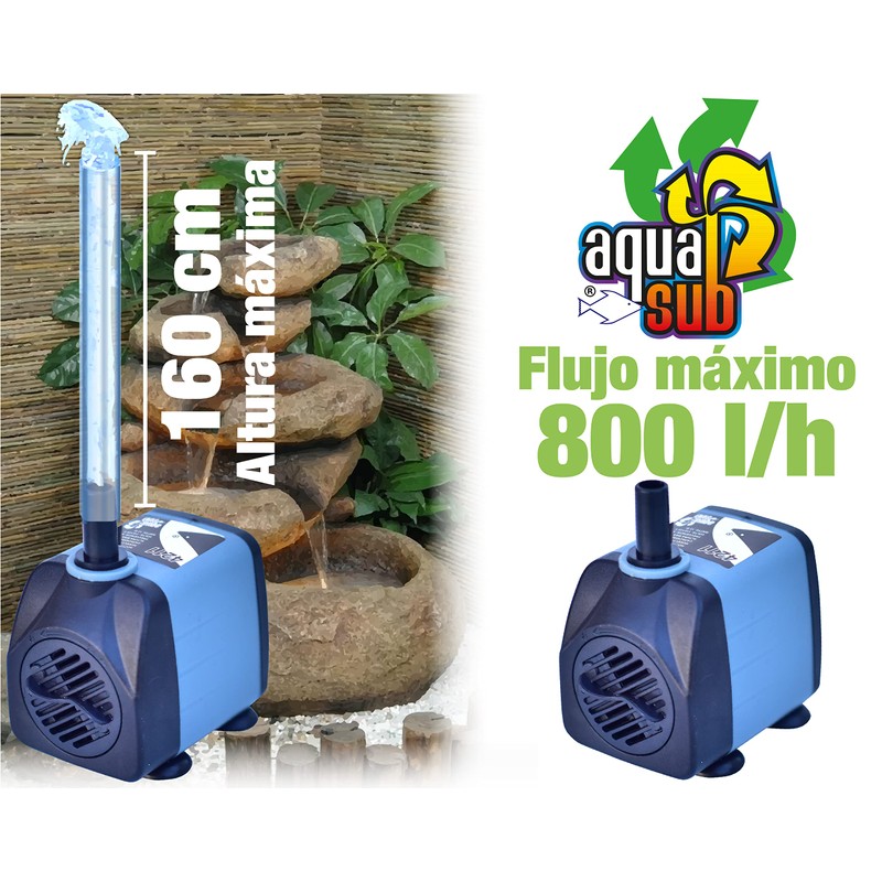 AQUASUB 4211 Bomba Agua 800 L/H 1.6M 13W