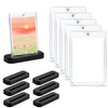 35PT Magnetic Trading Card Sleeves: 6PCS Hard Acrylic Transparent Trading