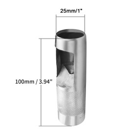Utoolmart 25mm/1" Round Hollow Punch Leather Craft Punch Tool, Round Carbon Steel Leather Craft Hollow Hole Punch Cutter, 1 Pcs
