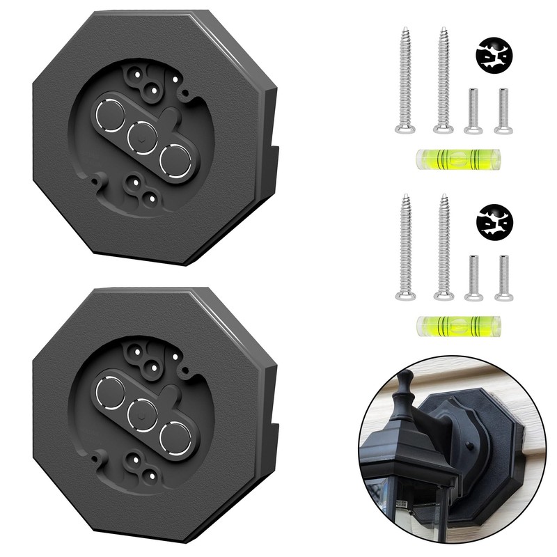 Yqwwda 2 Pack Vinyl Siding Light Mounting Block, 1/2 Inch