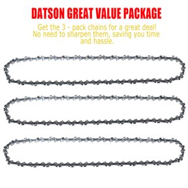 3PC 12 inch Chainsaw Chain for Worx WG350 / WG350.9 Chainsaw, 12" Replacement Chain for Worx WG381 / WG381 .9 / WG380 /WG380.9 Chain Saw