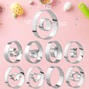Simpeak Easter Cookie Cutters Set, 9PCS Stainless Steel Cookie Mold