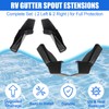 Wadoy RV Rain Gutter Spouts 2 Right & 2 Left,