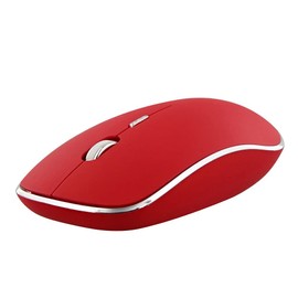 T'nB MWRUBBY6 - RuBBY - 1600 DPI Wireless Silent Optical Mouse - Red/Silver