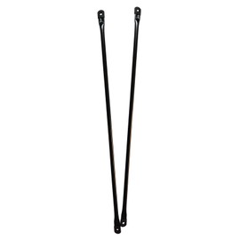 Timyrimy 39.4"/100cm Garden Swing Replacement Bars, Black Metal Round Rods for Hanging Swing Seat to Frame(2PCS/CTN)