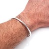 Treasure Bay Plain 925 Sterling Silver Torque Bangle For Men