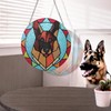 Marwey German Shepherd Memorial Gift - Stained Glass Shepherd Memorial