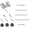 Silver Mounting Bracket Kit Screws Darts Boards for Wall Hanging