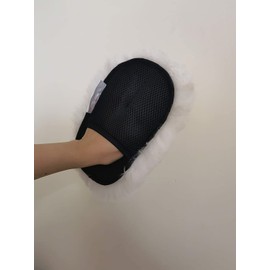 Car Wash Supplies Gloves Set of 2 Brush Professional Hand Wash Wash Mop Car Wash (White)